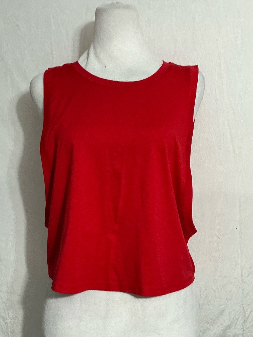 Women's Red Sleeveless Tank Top